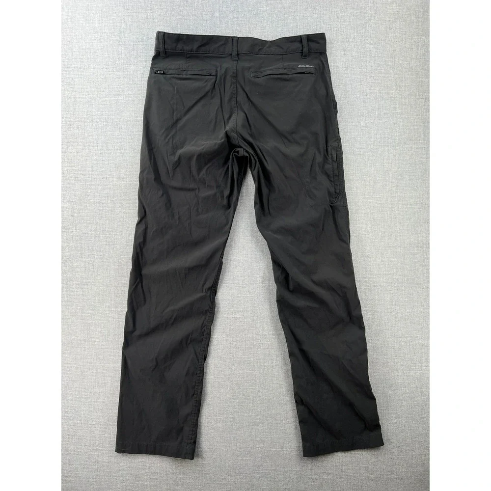 Eddie Bauer Travex Horizon Guide Chino Pants Mens 34x34 (fits 34x32) Dark Gray